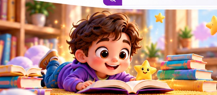 طفل يقرأ كتابًا